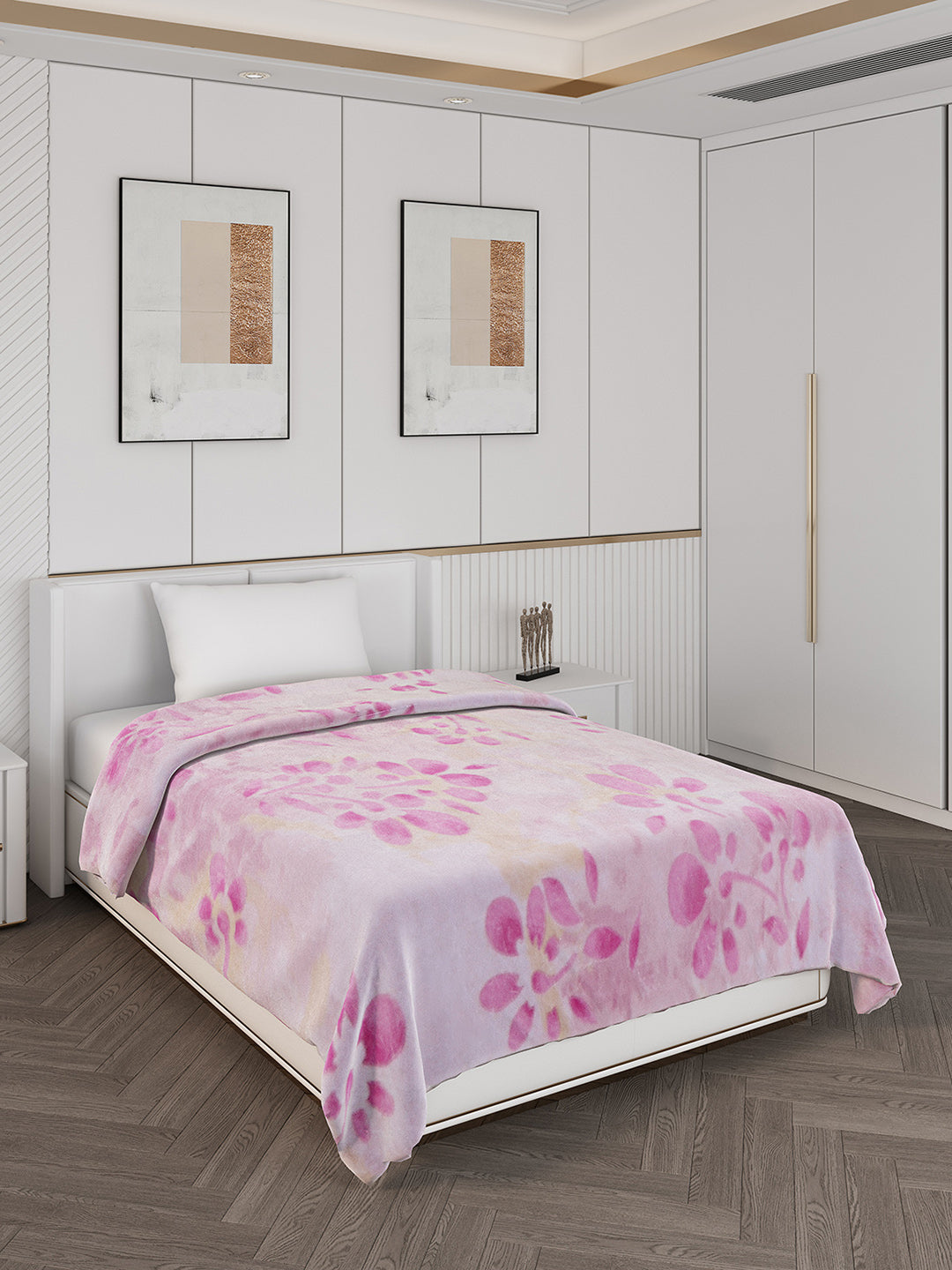 Printed Single Bed 710 GSM Blanket Ignis 2 Ply (Weight 2.5 kg)