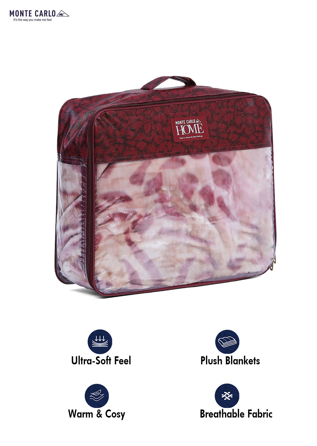Printed Single Bed 710 GSM Blanket Ignis 2 Ply (Weight 2.5 kg)