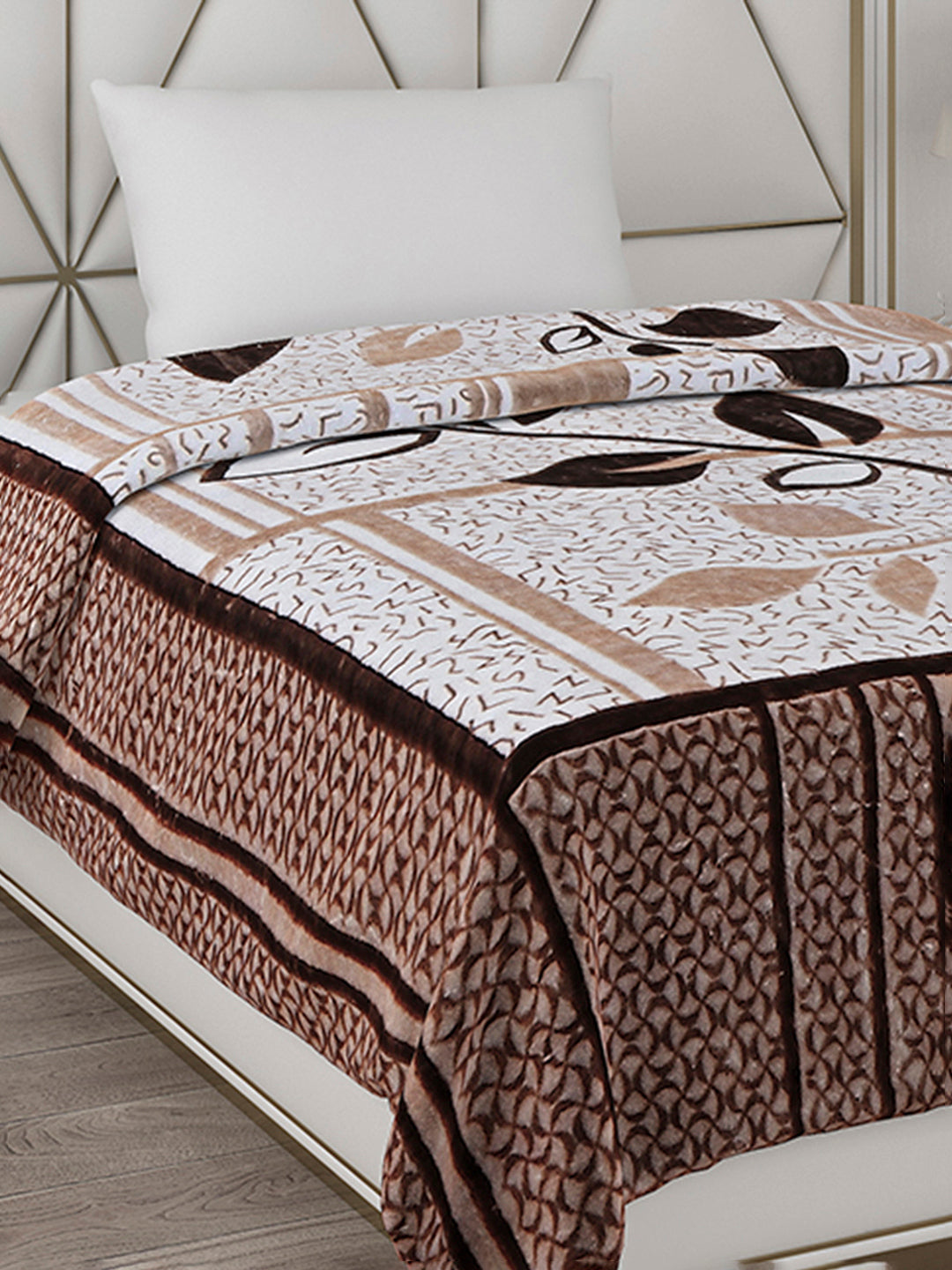 Printed Single Bed Blanket for Mild Winter -1 Ply