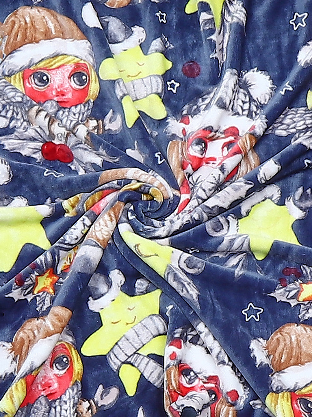 Printed Baby Blanket For Winter 1 Ply, 600 GSM, Weight 1.5 kg (Jackjill)