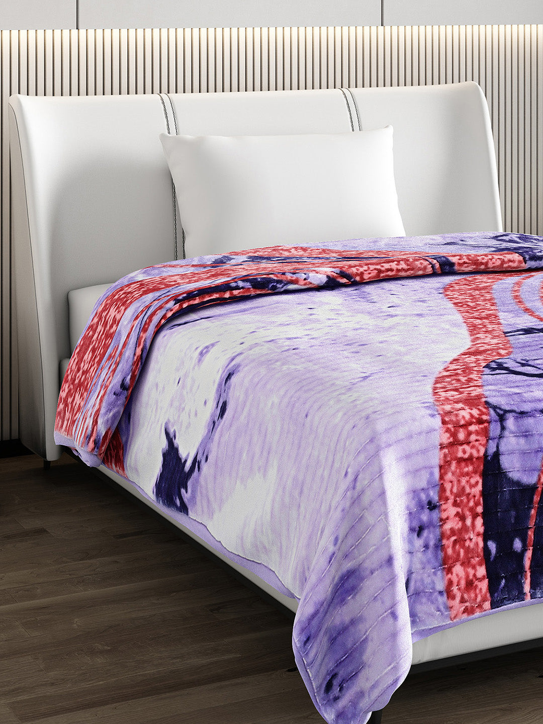 Printed Single Bed 965 GSM Blanket Marco 3 Ply (Weight 3.4 kg)