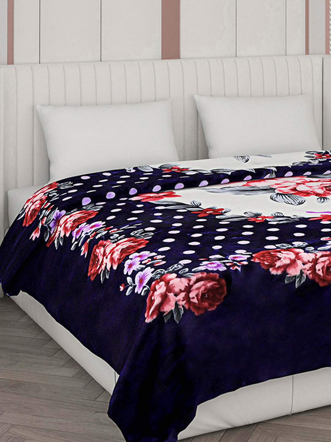 Printed Double Bed Blanket for Heavy Winter -2 Ply