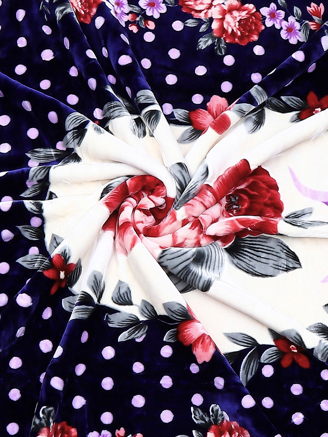 Printed Double Bed Blanket for Heavy Winter -2 Ply