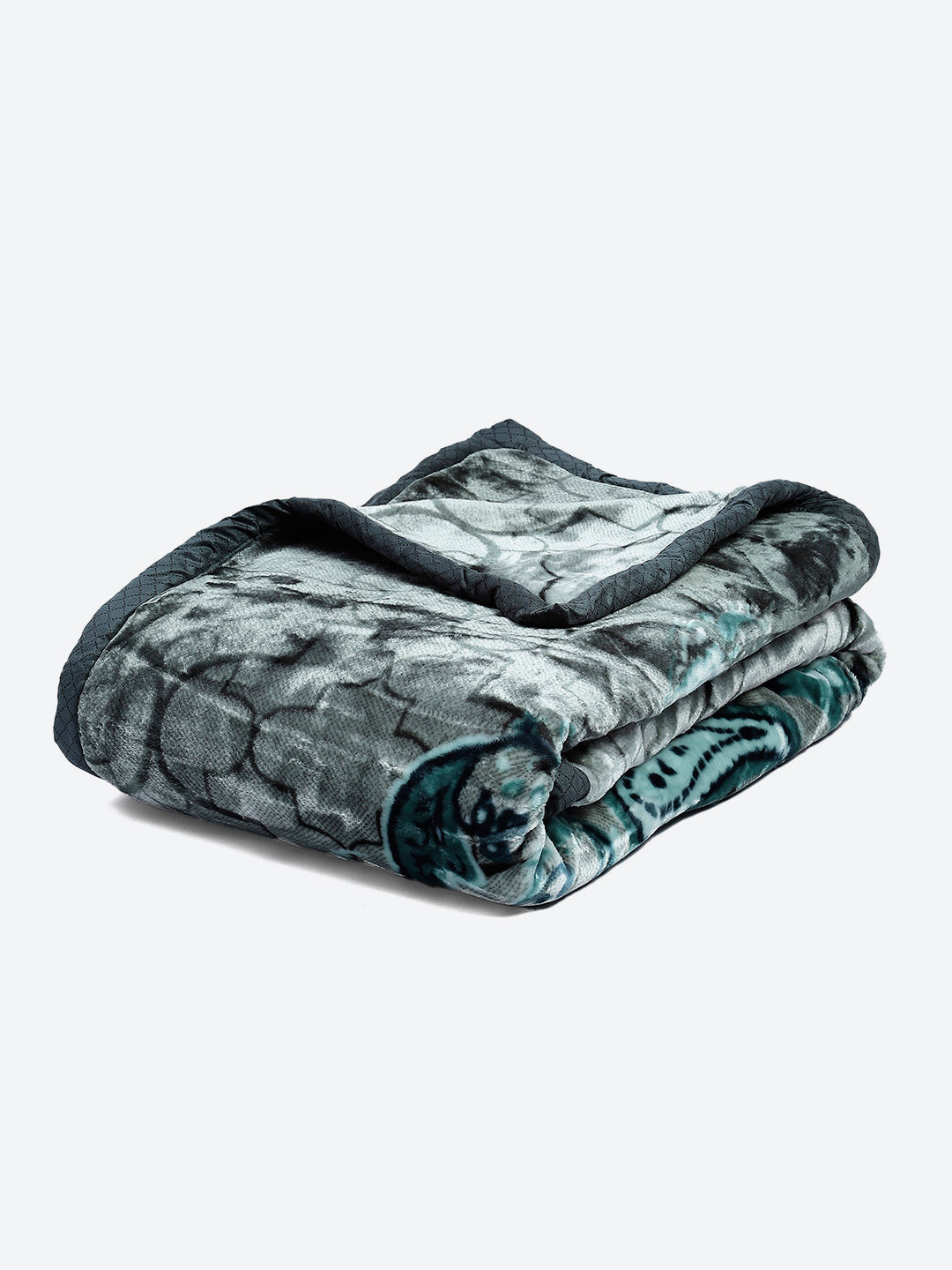 Printed Double Bed Reversible Blanket 2 Ply, 871 GSM, 4.6 kg (Moonvalley)