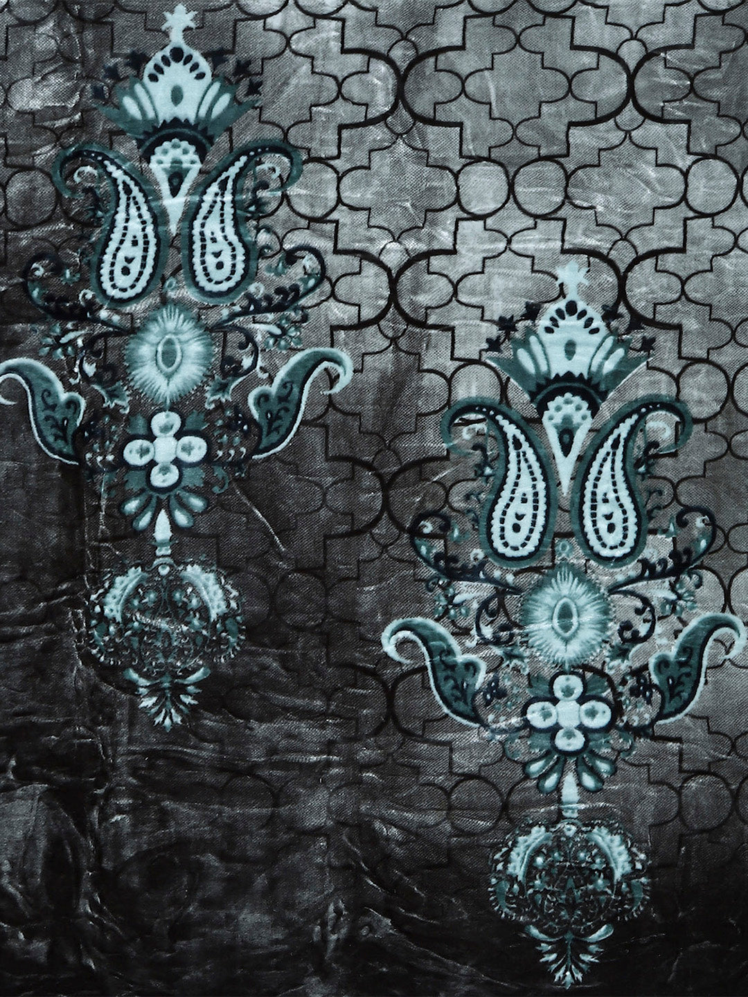 Printed Double Bed Reversible Blanket 2 Ply, 871 GSM, 4.6 kg (Moonvalley)