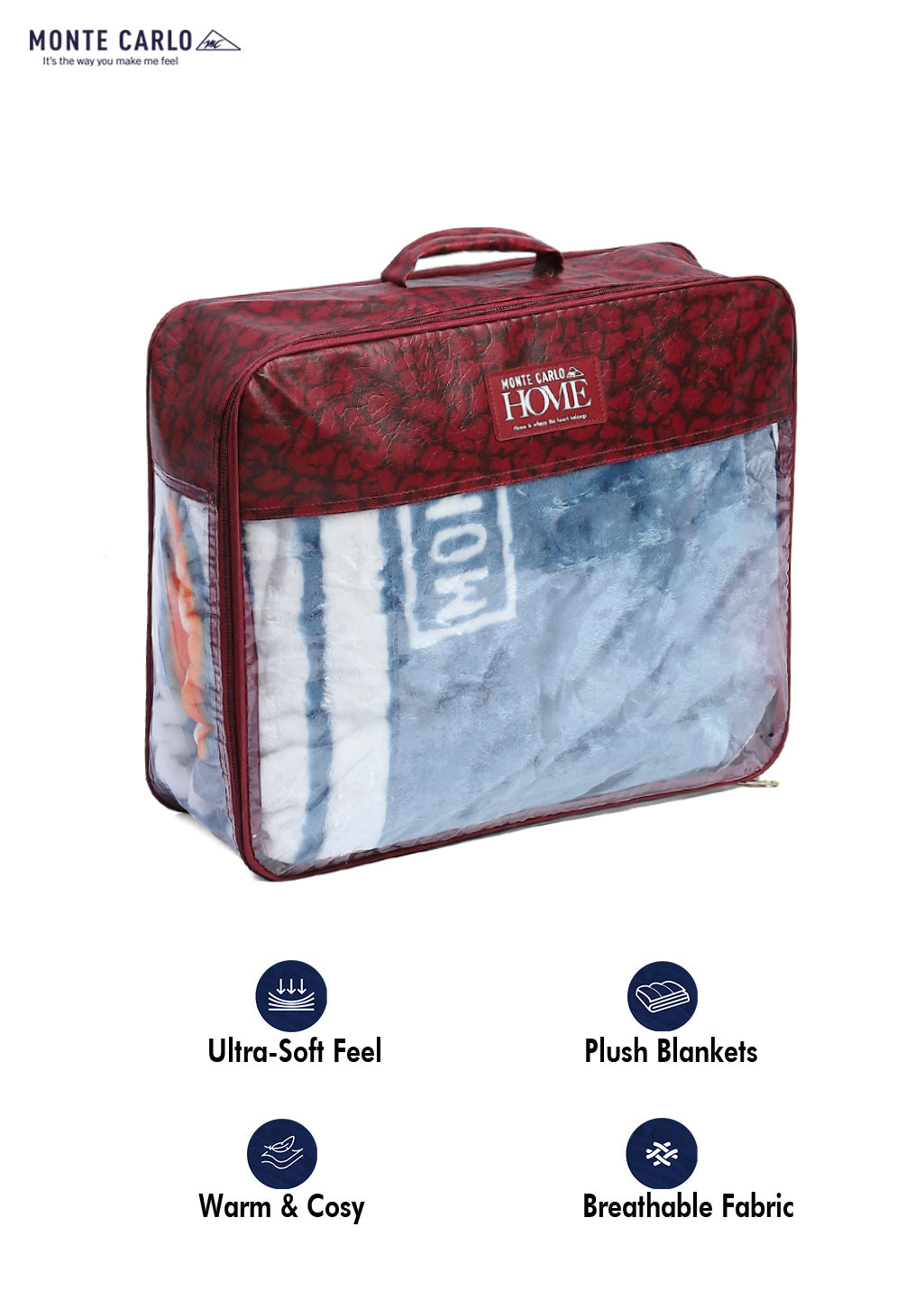 Printed Single Bed Reversible Blanket 2 Ply, 511 GSM, 1.8 kg (New Diamond)