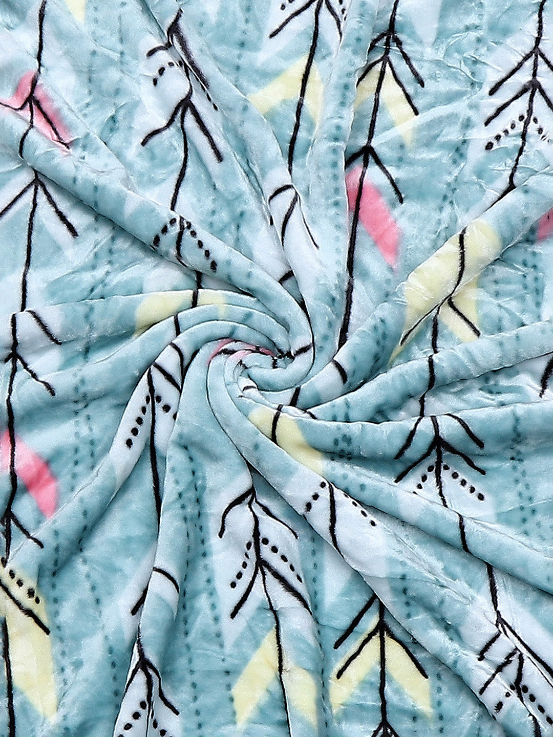 Printed Single Bed Reversible Blanket 2 Ply, 511 GSM, 1.8 kg (New Diamond)