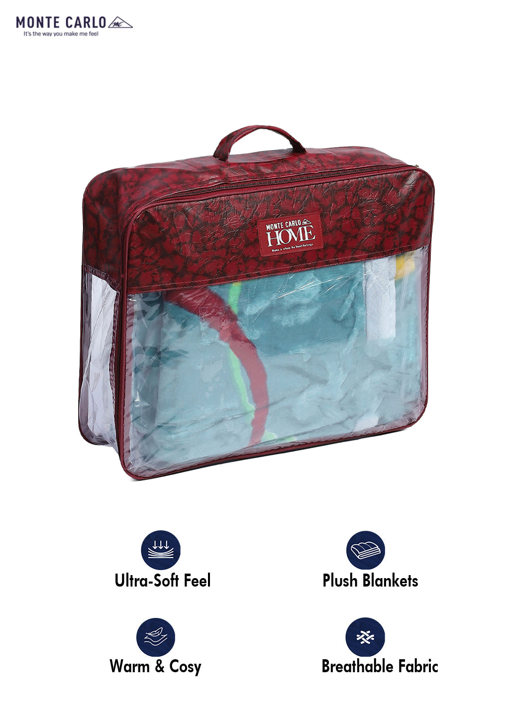 Printed Single Bed Reversible Blanket 2 Ply, 511 GSM, 1.8 kg (New Diamond)