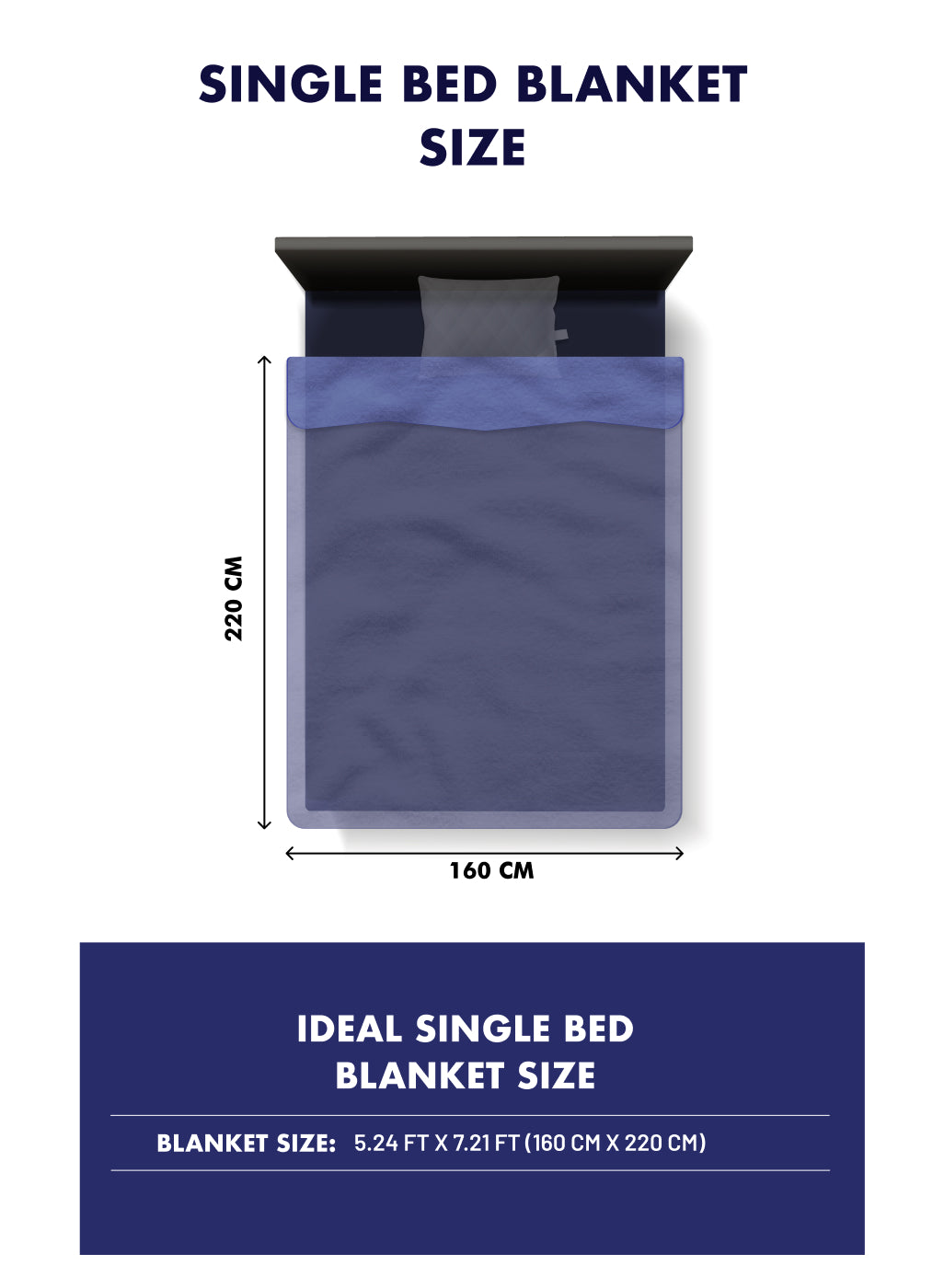 Printed Single Bed Reversible Blanket 2 Ply, 511 GSM, 1.8 kg (New Diamond)