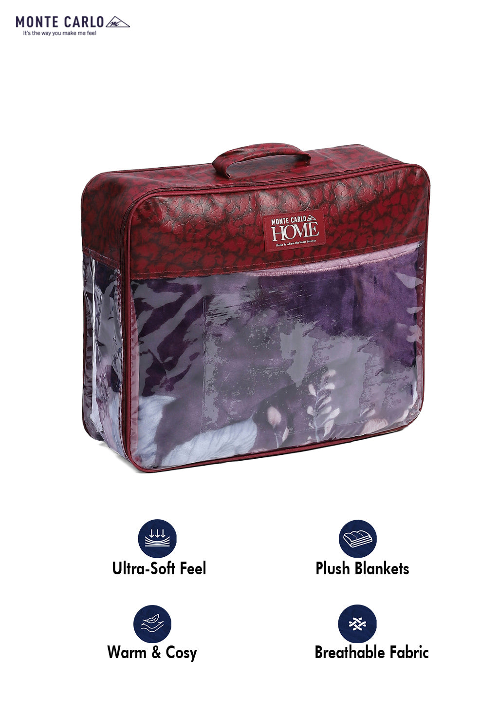 Printed Single Bed Reversible Blanket 2 Ply, 511 GSM, 1.8 kg (New Diamond)