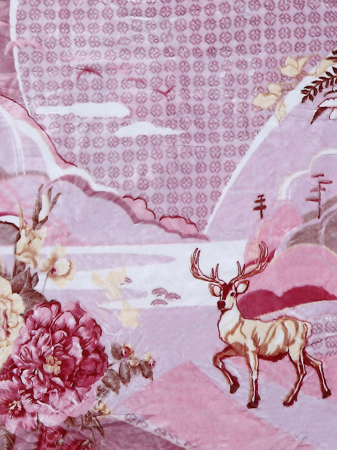 Printed Single Bed Reversible Blanket 2 Ply, 511 GSM, 1.8 kg (New Diamond)