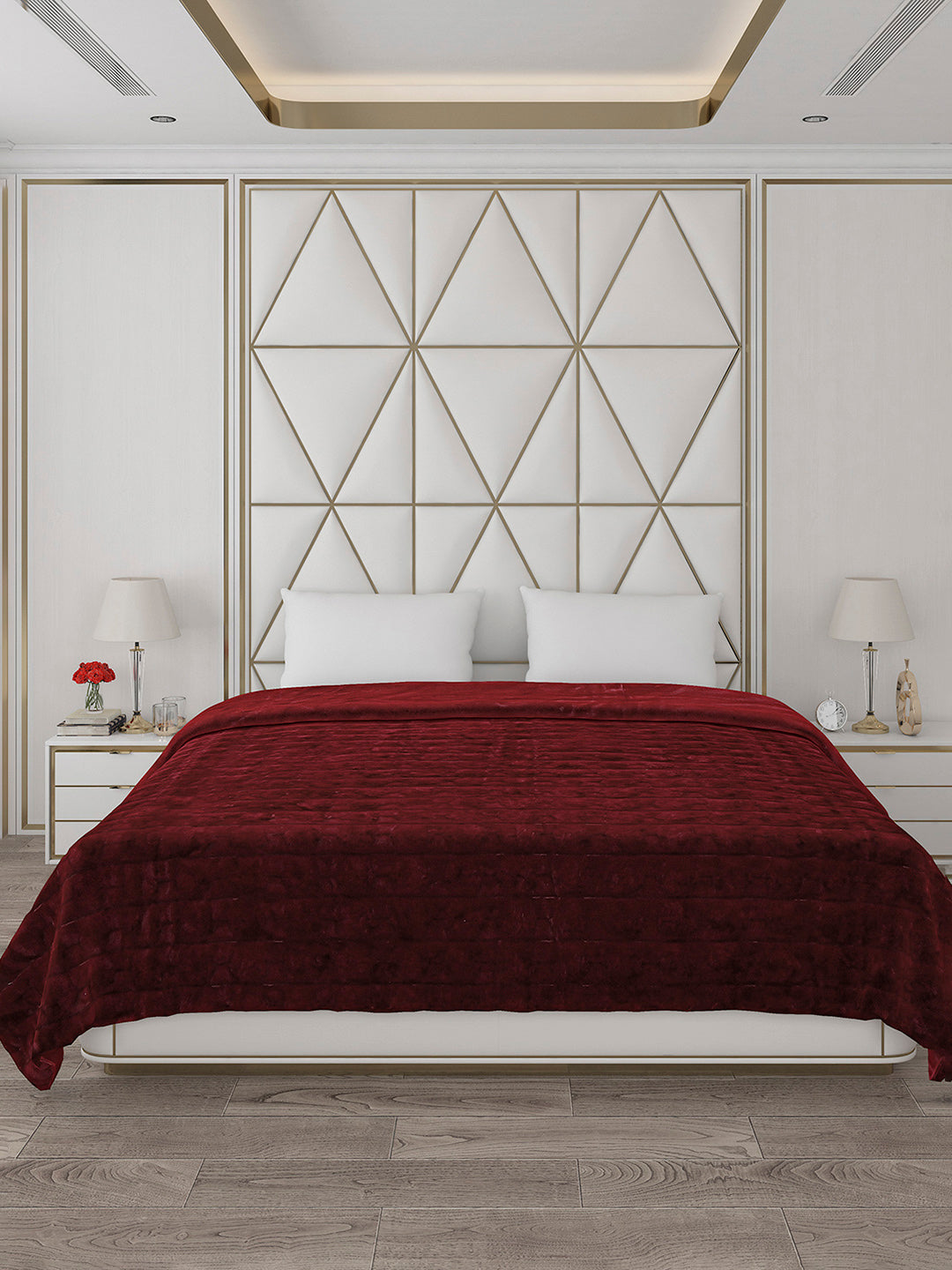 Self Design Double Bed 850 GSM Blanket Orion 2 Ply (Weight 4.5 kg)