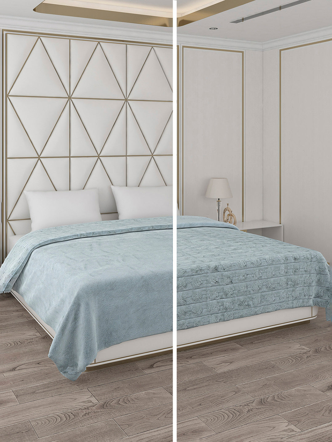 Printed Double Bed Blanket for Heavy Winter -2 Ply