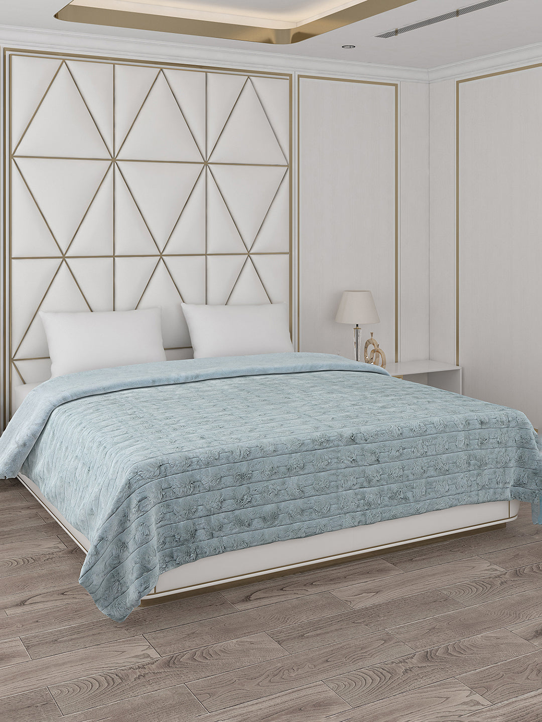 Self Design Double Bed 850 GSM Blanket Orion 2 Ply (Weight 4.5 kg)