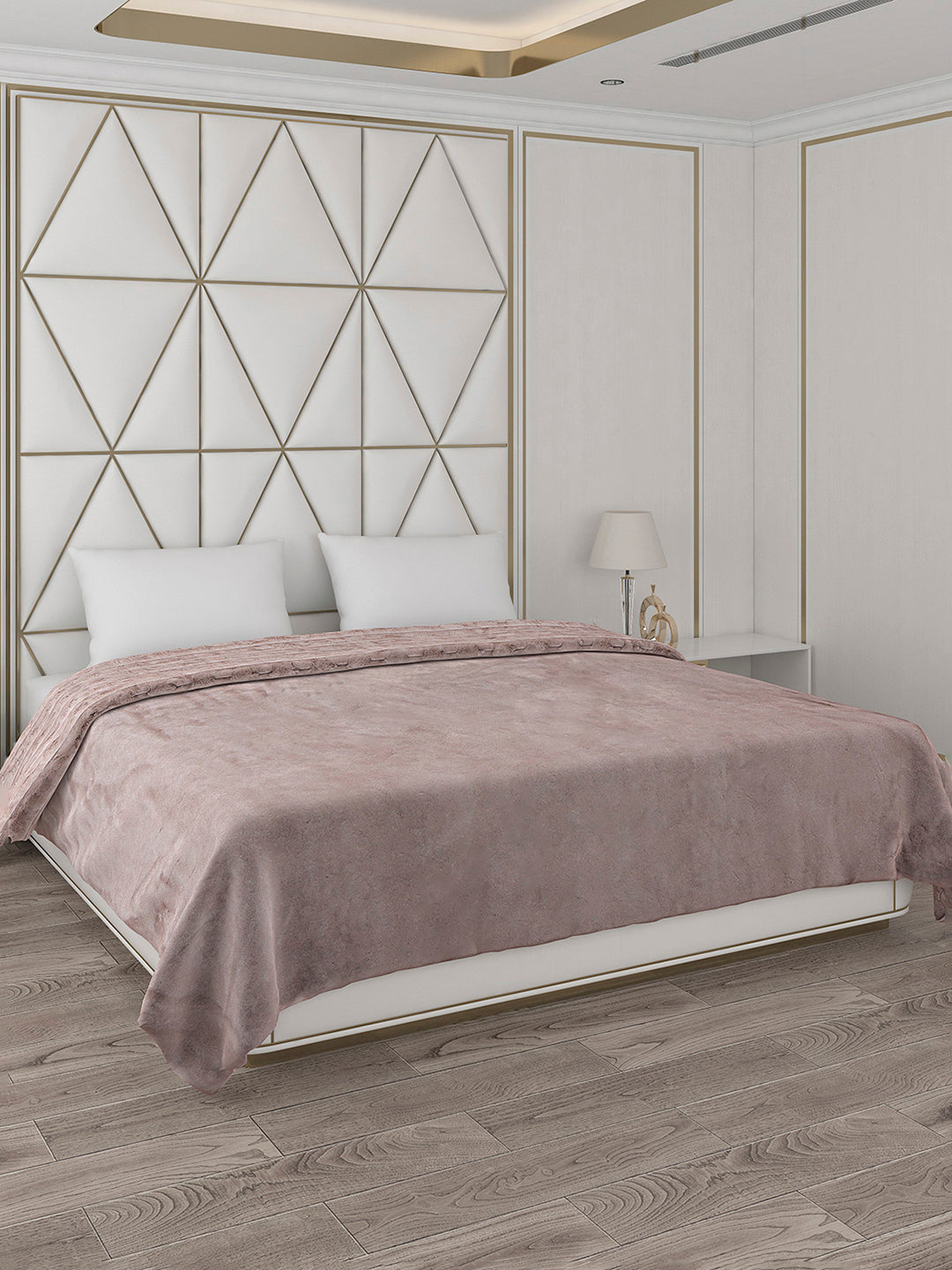 Self Design Double Bed 850 GSM Blanket Orion 2 Ply (Weight 4.5 kg)
