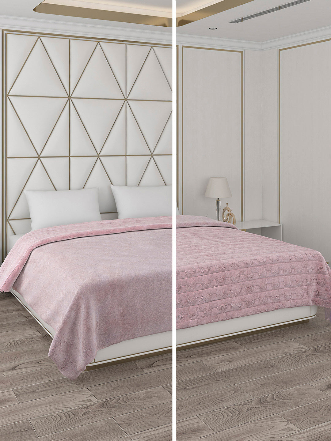 Self Design Double Bed 850 GSM Blanket Orion 2 Ply (Weight 4.5 kg)