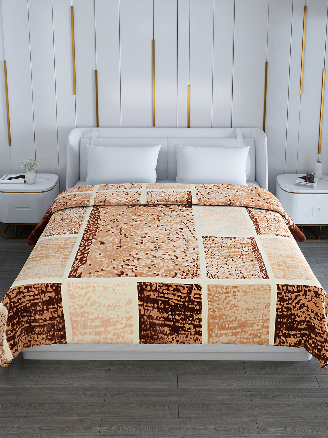Printed Double Bed 994 GSM Blanket Parker 2 Ply (Weight 5.25 kg)