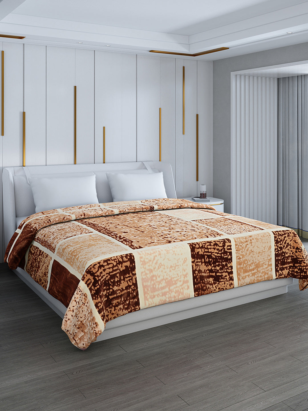 Printed Double Bed 994 GSM Blanket Parker 2 Ply (Weight 5.25 kg)