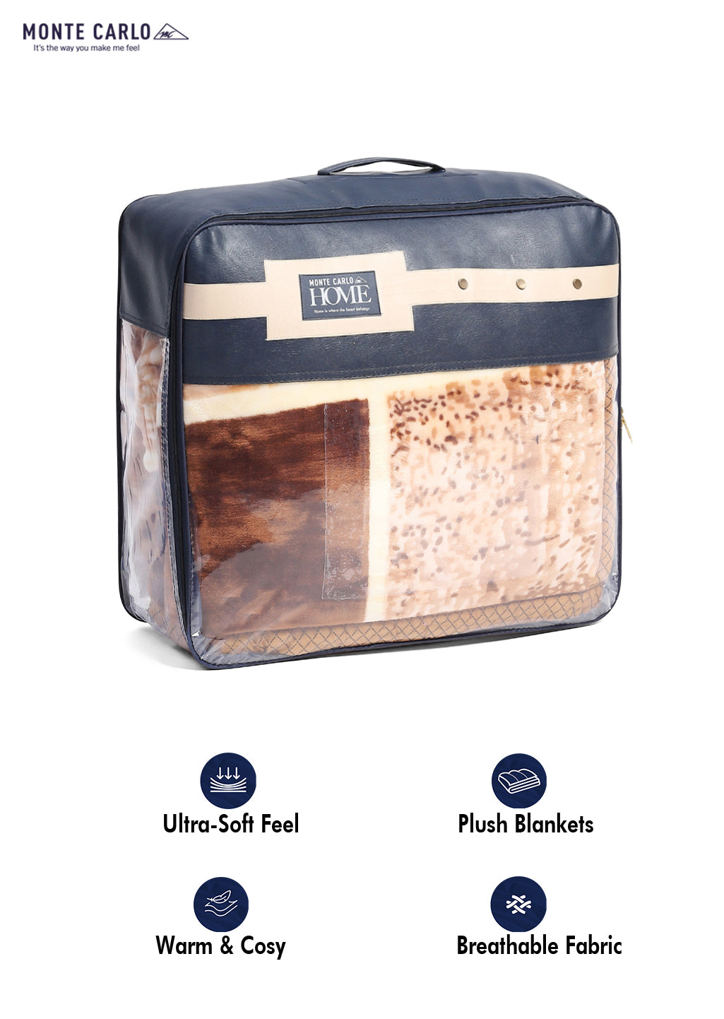 Printed Double Bed 994 GSM Blanket Parker 2 Ply (Weight 5.25 kg)