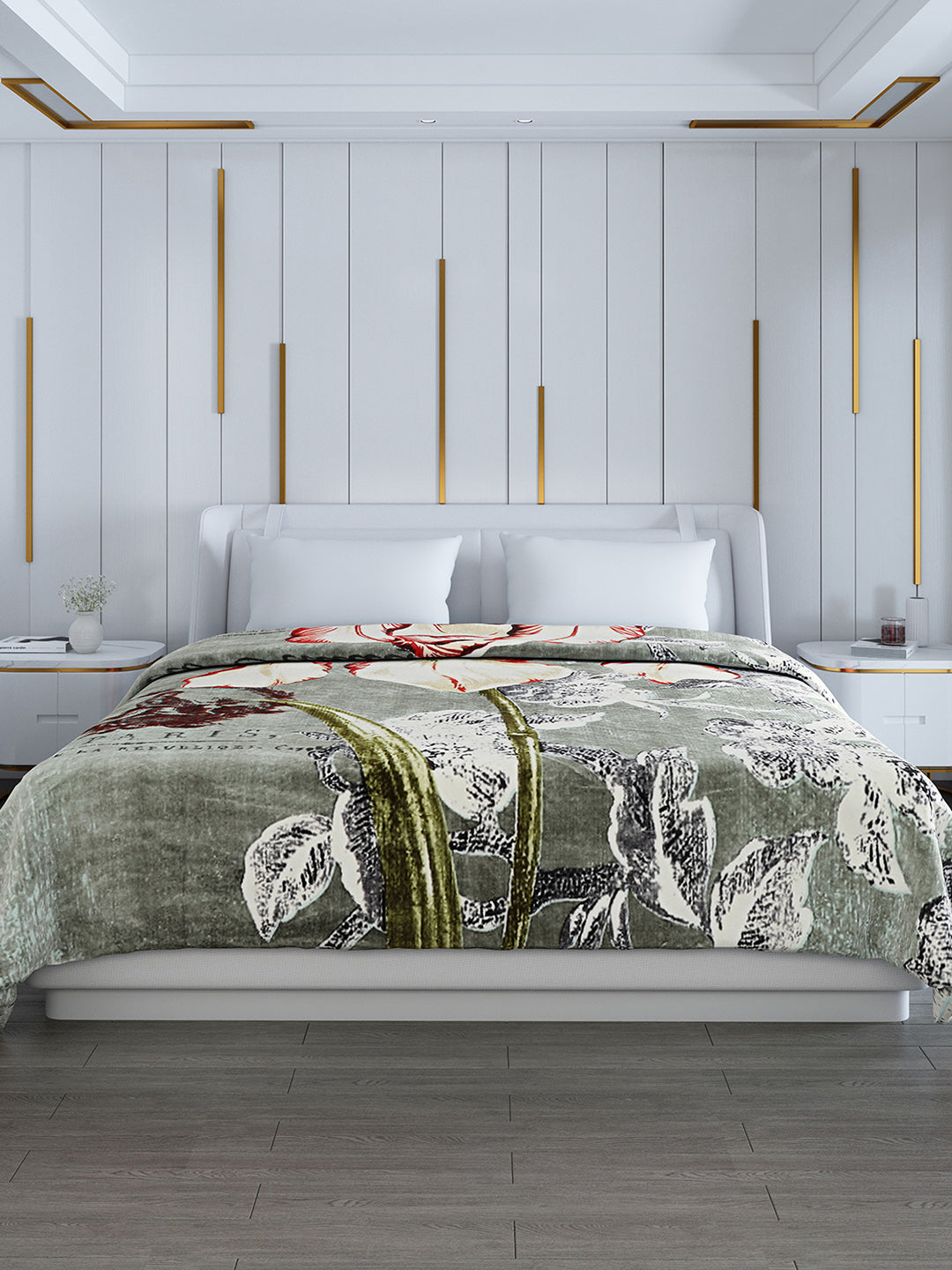 Printed Double Bed 994 GSM Blanket Parker 2 Ply (Weight 5.25 kg)