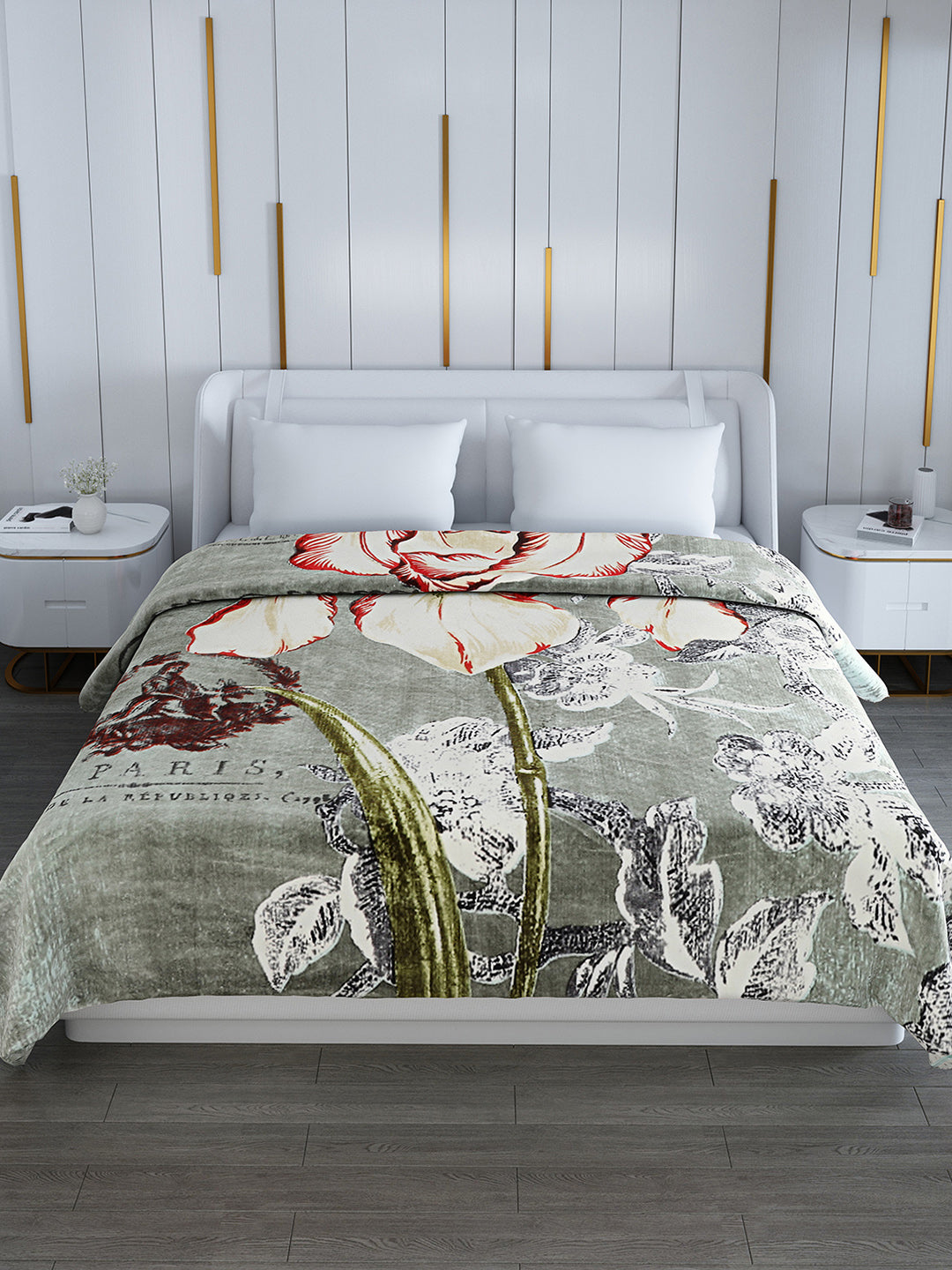 Printed Double Bed 994 GSM Blanket Parker 2 Ply (Weight 5.25 kg)