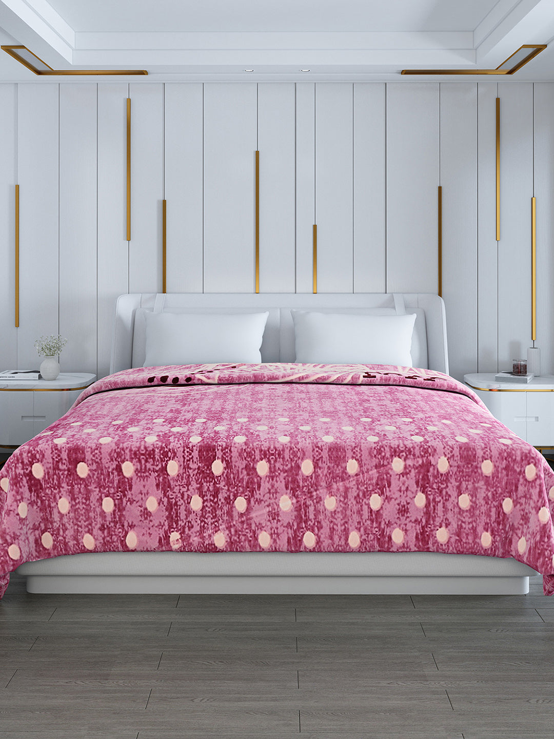 Printed Double Bed 994 GSM Blanket Parker 2 Ply (Weight 5.25 kg)
