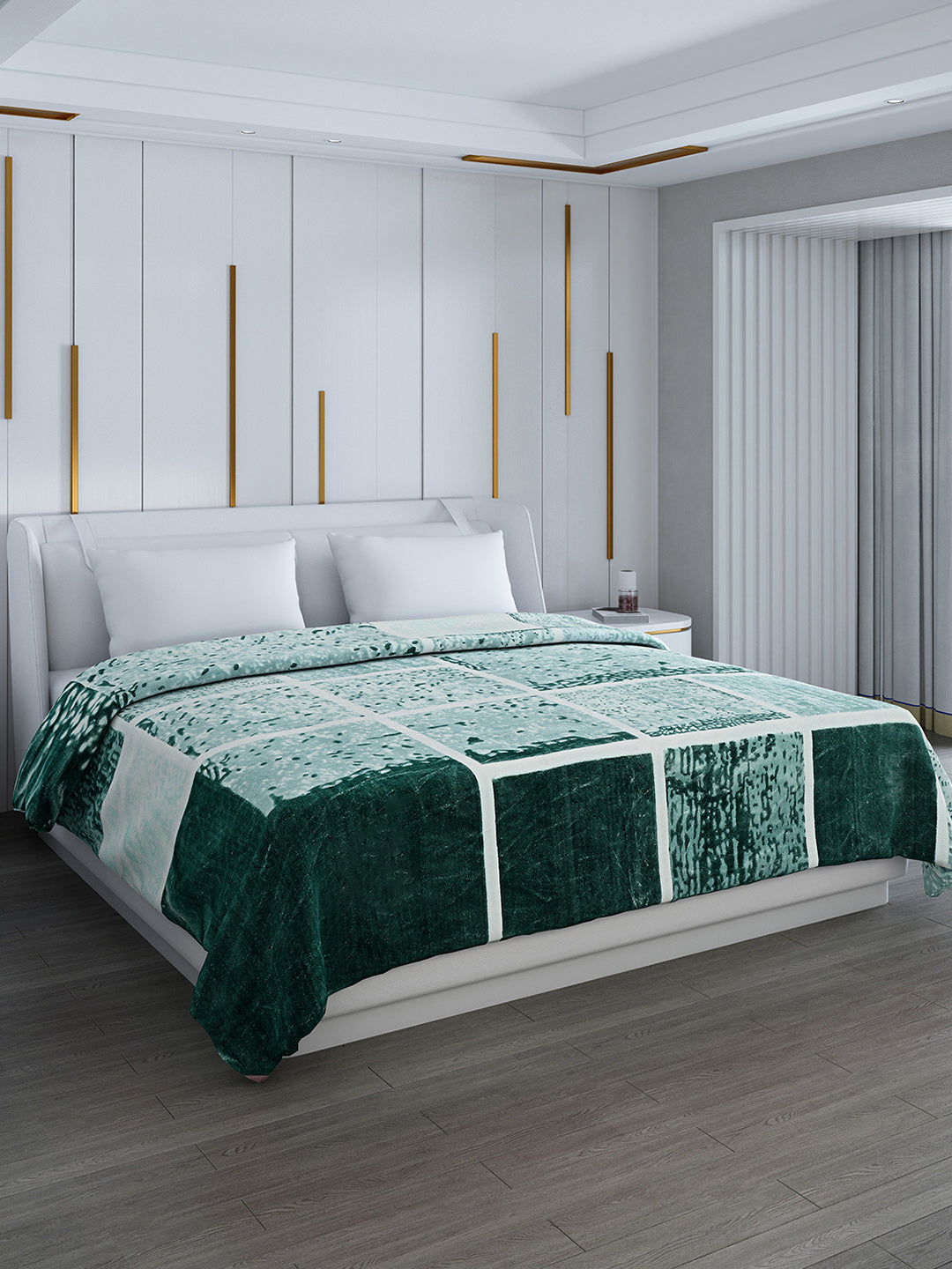 Printed Double Bed 994 GSM Blanket Parker 2 Ply (Weight 5.25 kg)