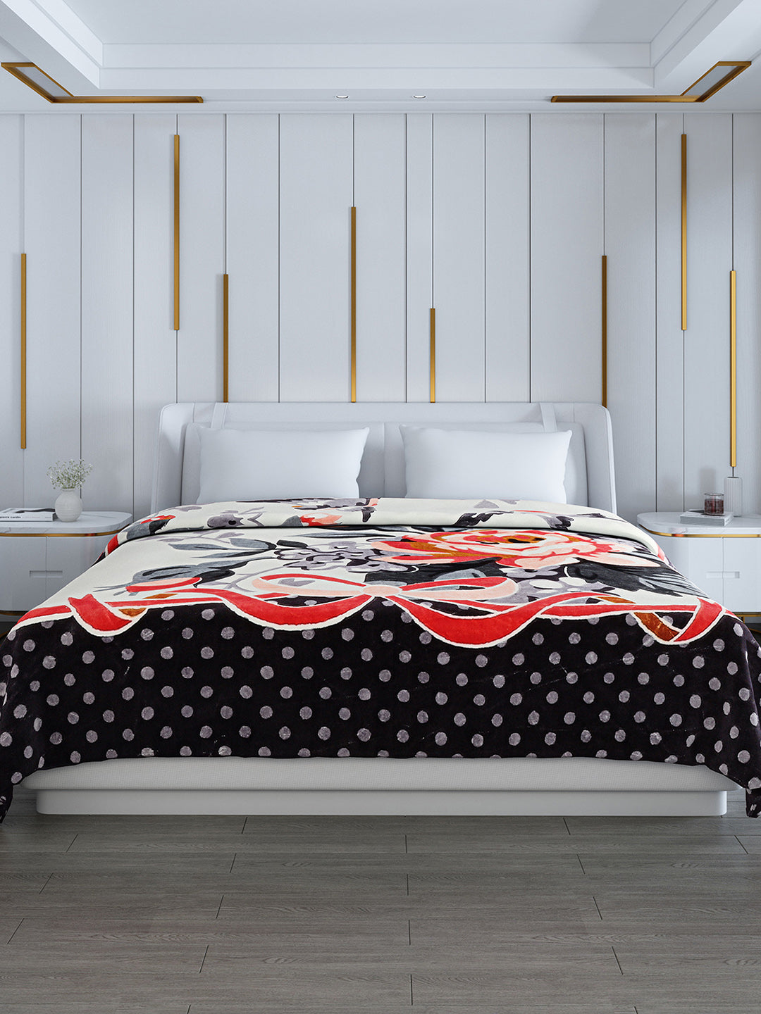 Printed Double Bed 994 GSM Blanket Parker 2 Ply (Weight 5.25 kg)