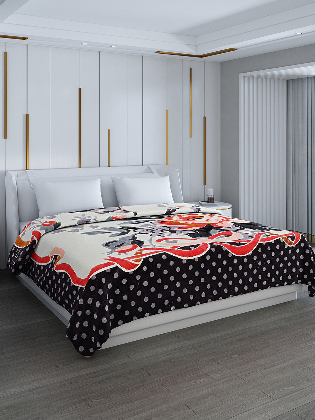 Printed Double Bed 994 GSM Blanket Parker 2 Ply (Weight 5.25 kg)
