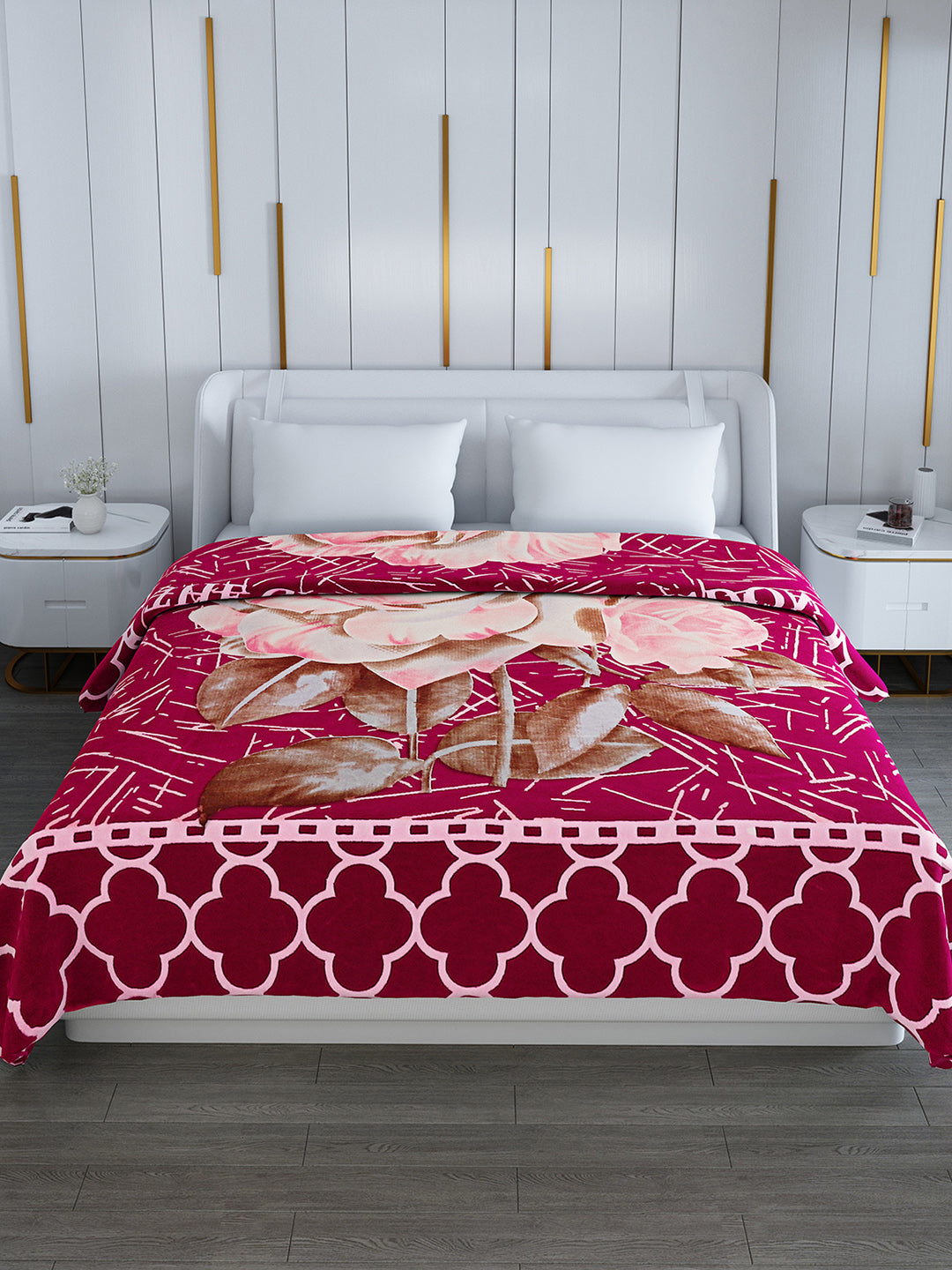 Printed Double Bed 994 GSM Blanket Parker 2 Ply (Weight 5.25 kg)