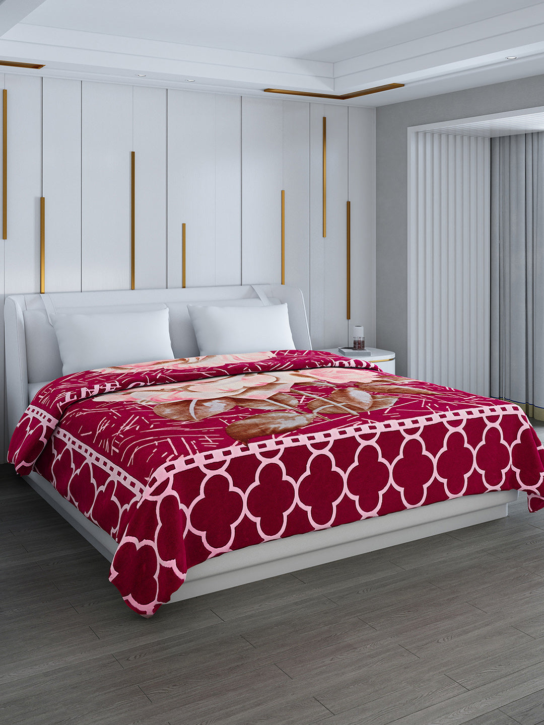Printed Double Bed 994 GSM Blanket Parker 2 Ply (Weight 5.25 kg)