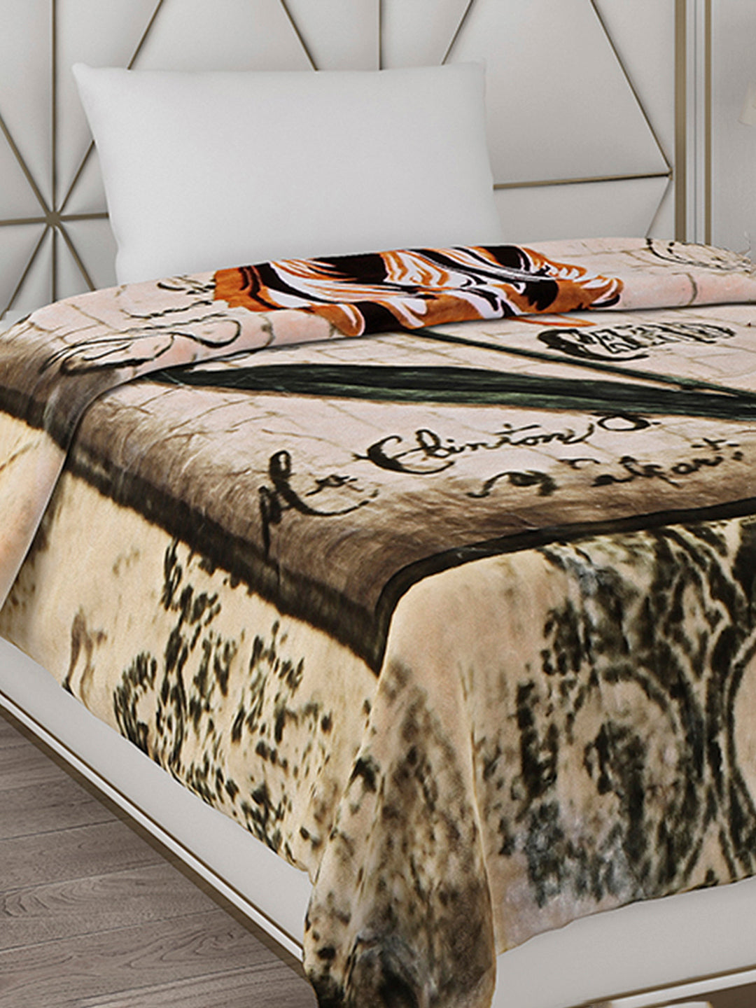 Printed Single Bed Blanket for Heavy Winter -2 Ply