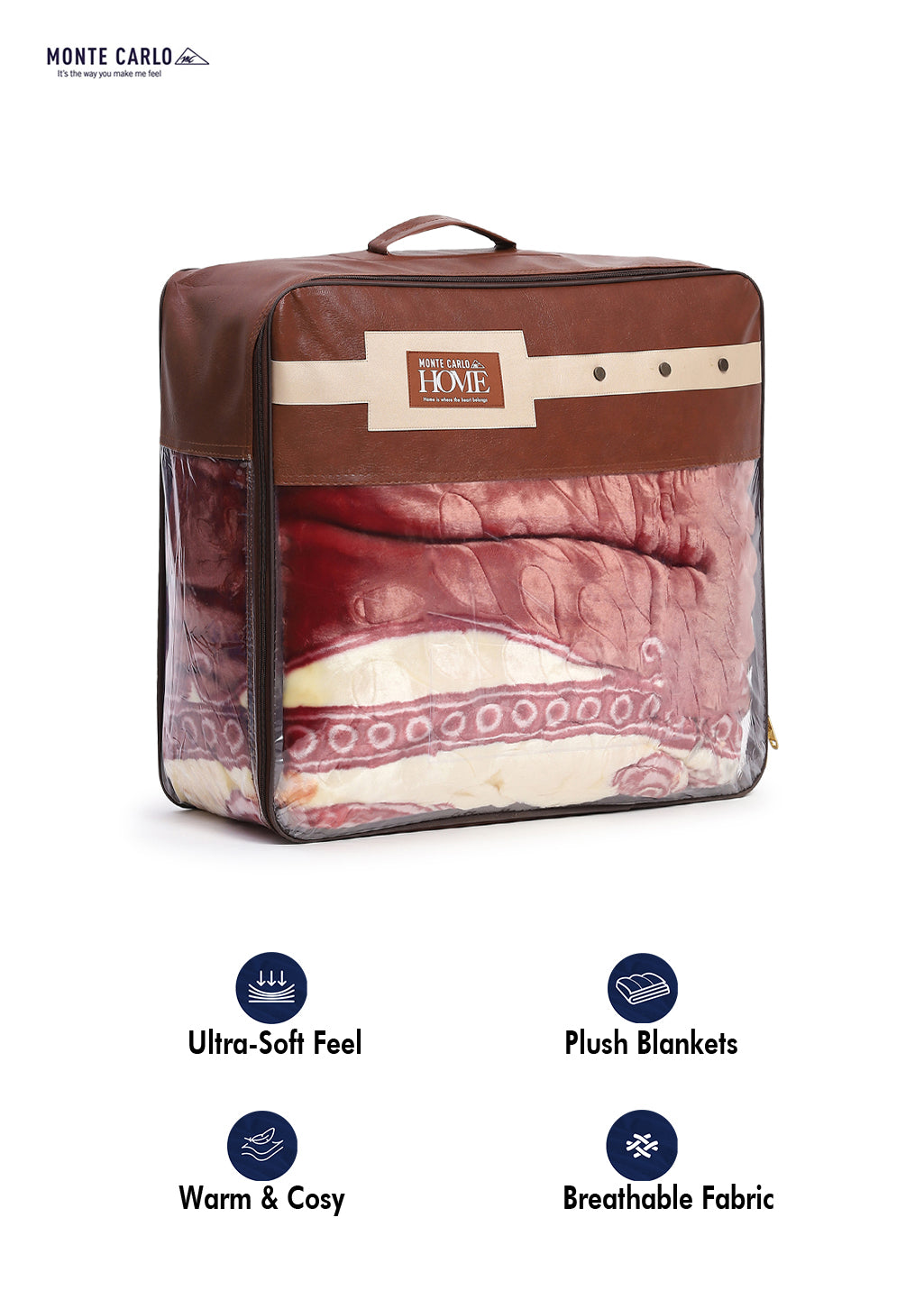 Printed Double Bed 850 GSM Blanket for Heavy Winter -2 Ply (Weight 4.5 kg)