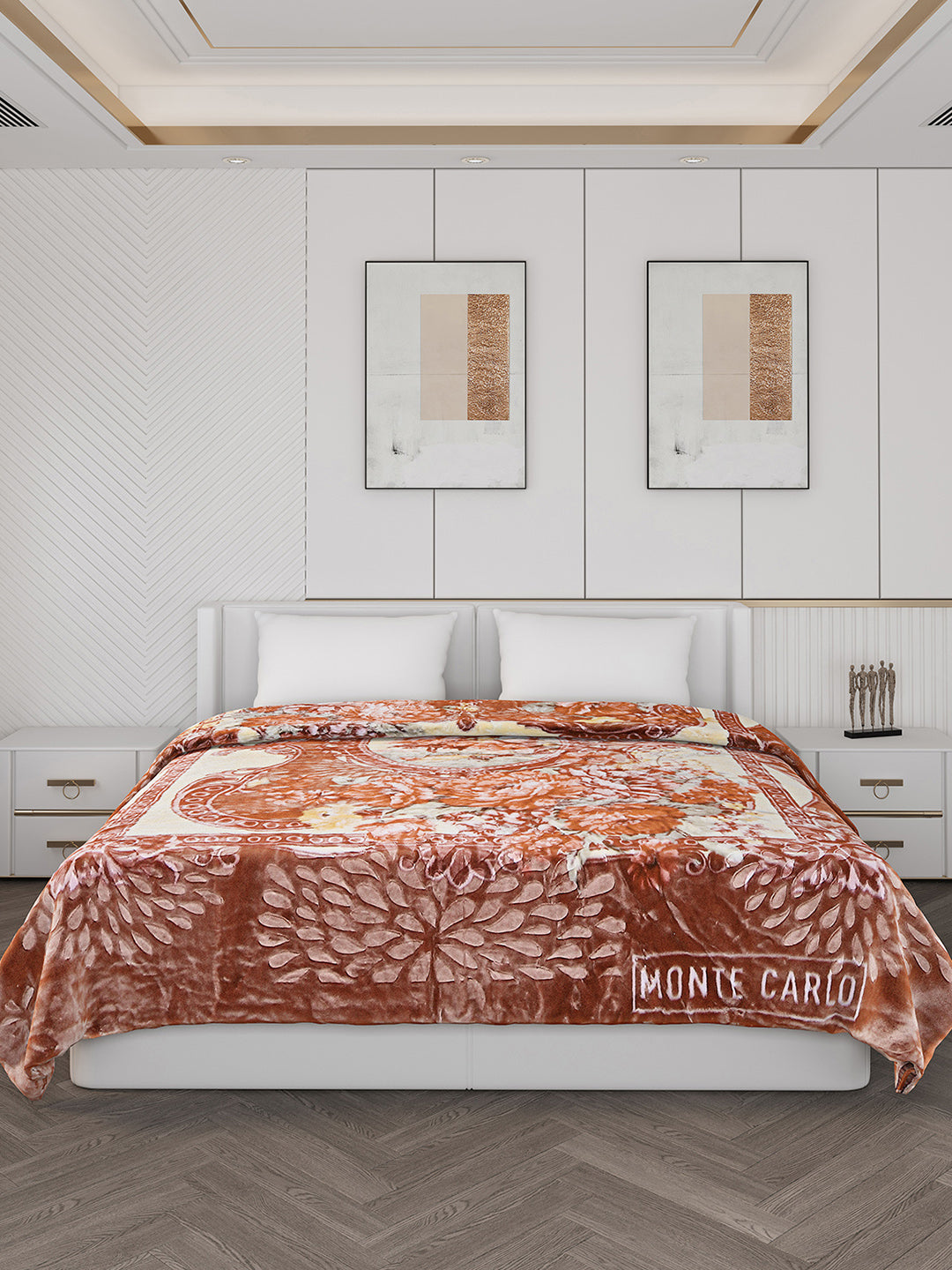 Printed Double Bed 850 GSM Blanket for Heavy Winter -2 Ply (Weight 4.5 kg)
