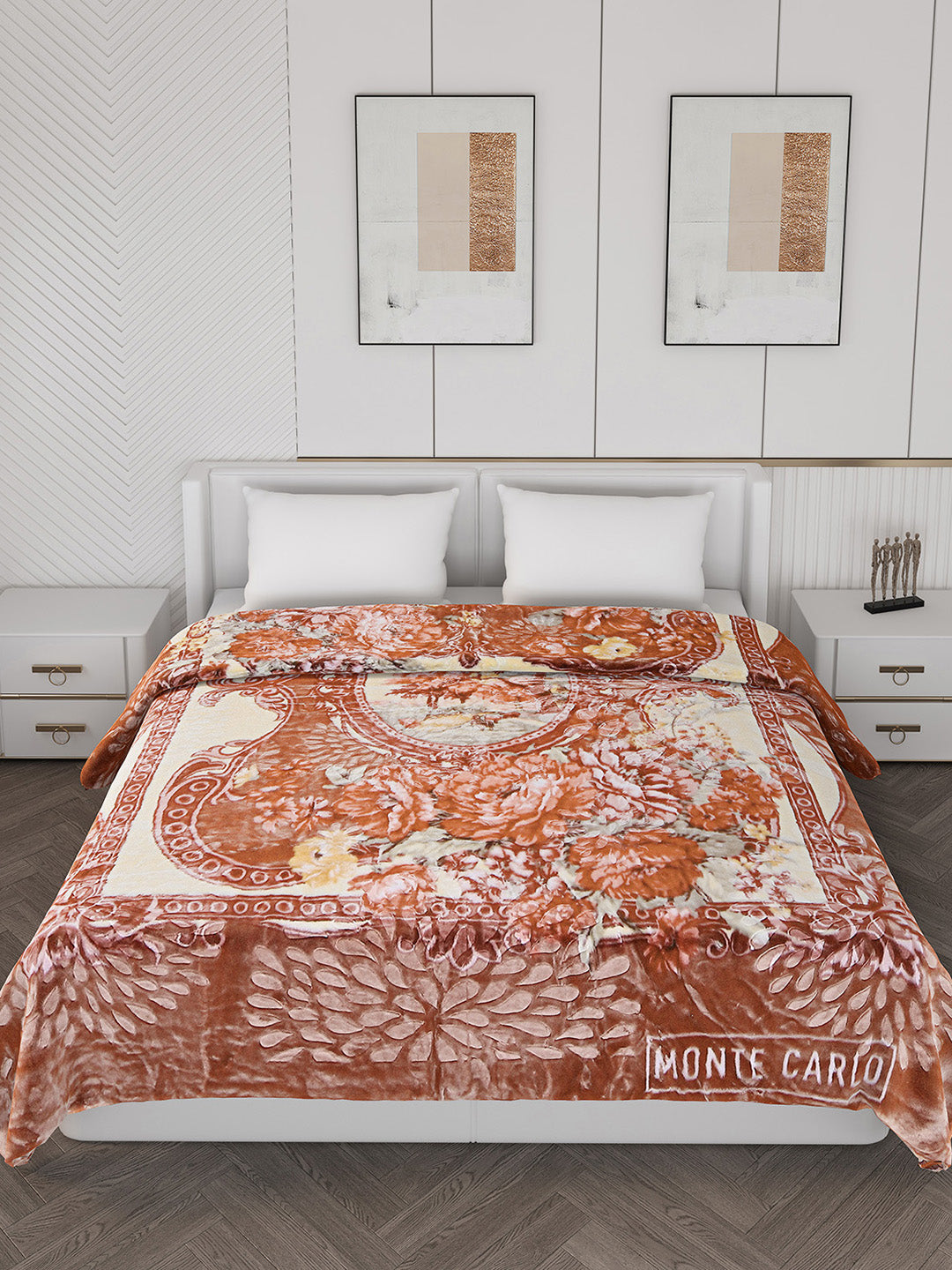 Printed Double Bed 850 GSM Blanket for Heavy Winter -2 Ply (Weight 4.5 kg)