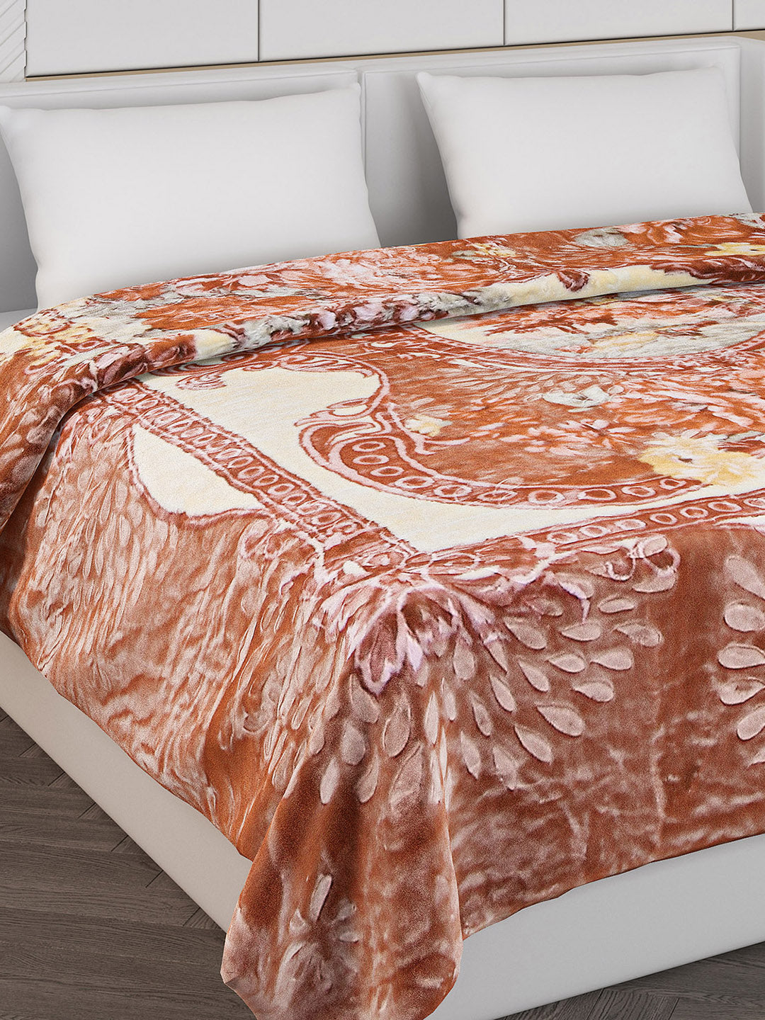 Printed Double Bed 850 GSM Blanket for Heavy Winter -2 Ply (Weight 4.5 kg)
