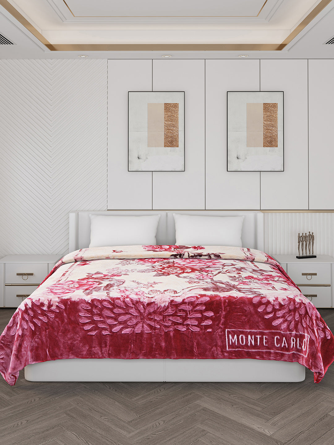 Printed Double Bed 850 GSM Blanket for Heavy Winter -2 Ply (Weight 4.5 kg)