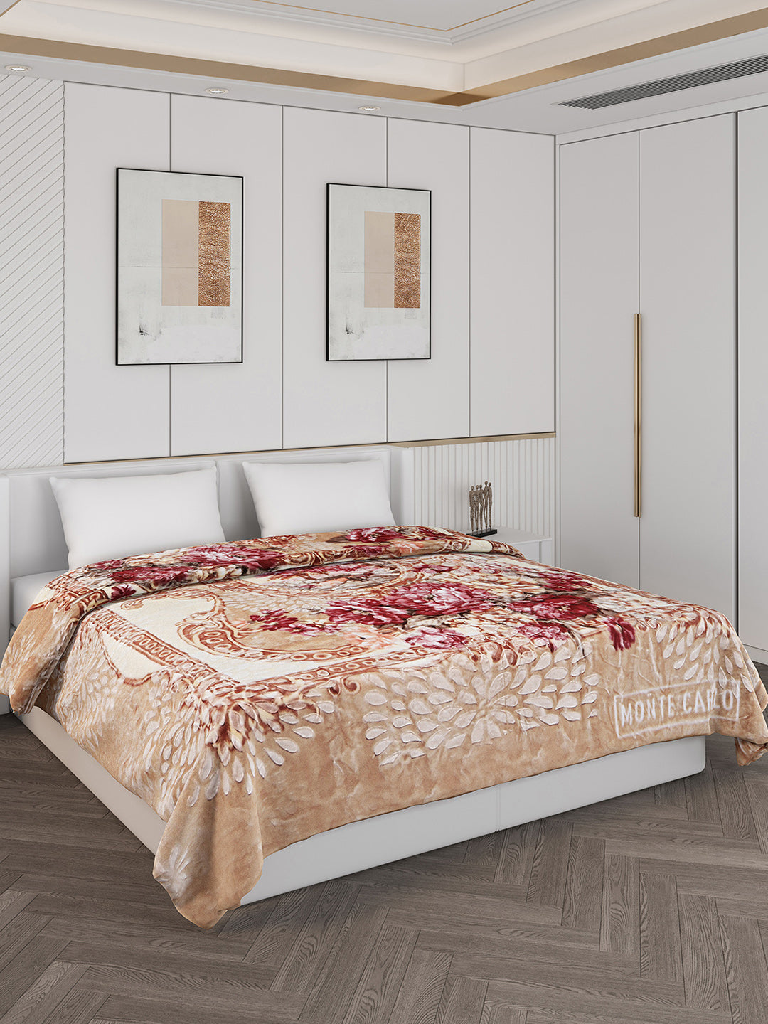 Printed Double Bed 850 GSM Blanket for Heavy Winter -2 Ply (Weight 4.5 kg)