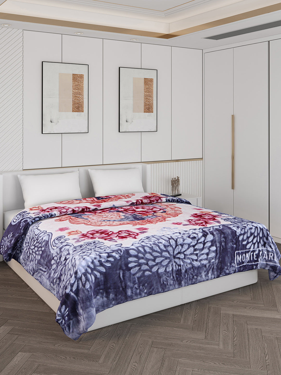 Printed Double Bed 850 GSM Blanket for Heavy Winter -2 Ply (Weight 4.5 kg)