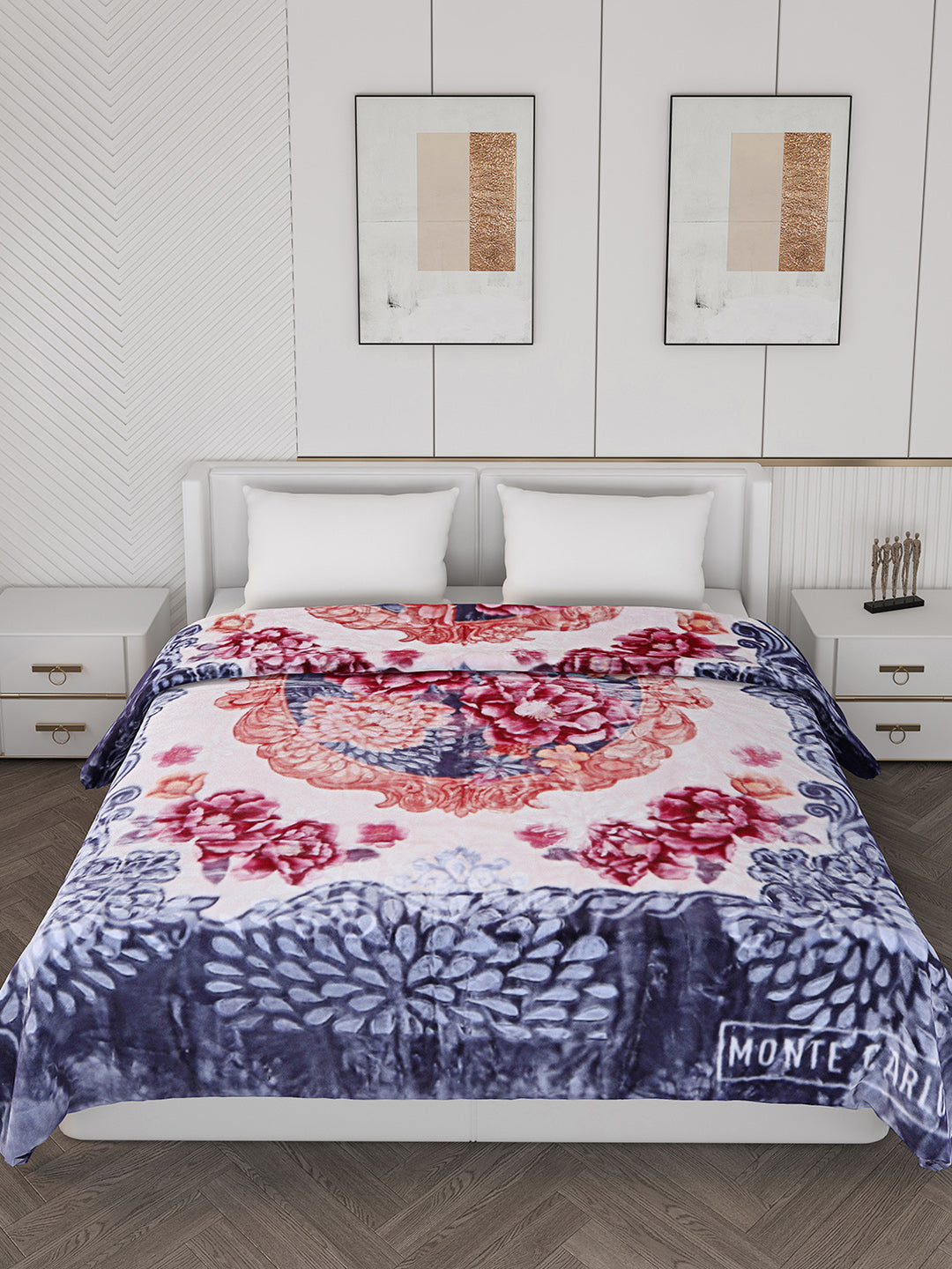 Printed Double Bed 850 GSM Blanket for Heavy Winter -2 Ply (Weight 4.5 kg)