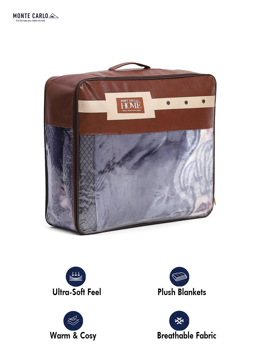 Printed Double Bed 850 GSM Blanket for Heavy Winter -2 Ply (Weight 4.5 kg)