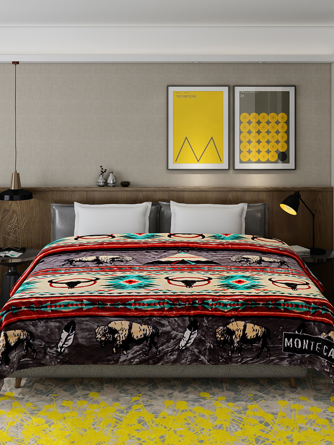 Printed Double Bed 757 GSM Blanket Pride 2 Ply (Weight 4 kg)