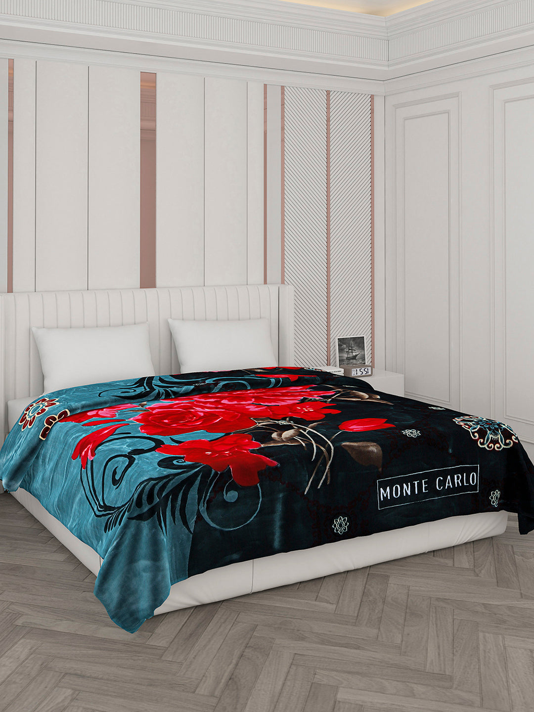 Printed Double Bed Blanket for Heavy Winter -2 Ply
