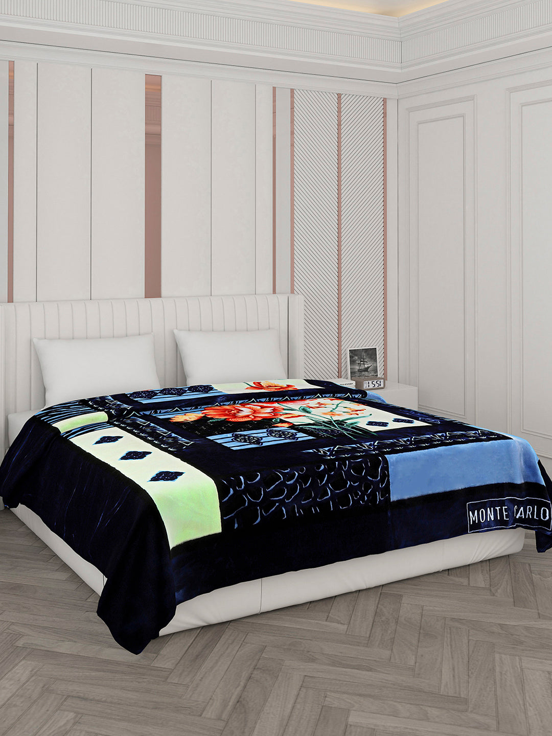 Printed Double Bed Blanket for Heavy Winter -2 Ply