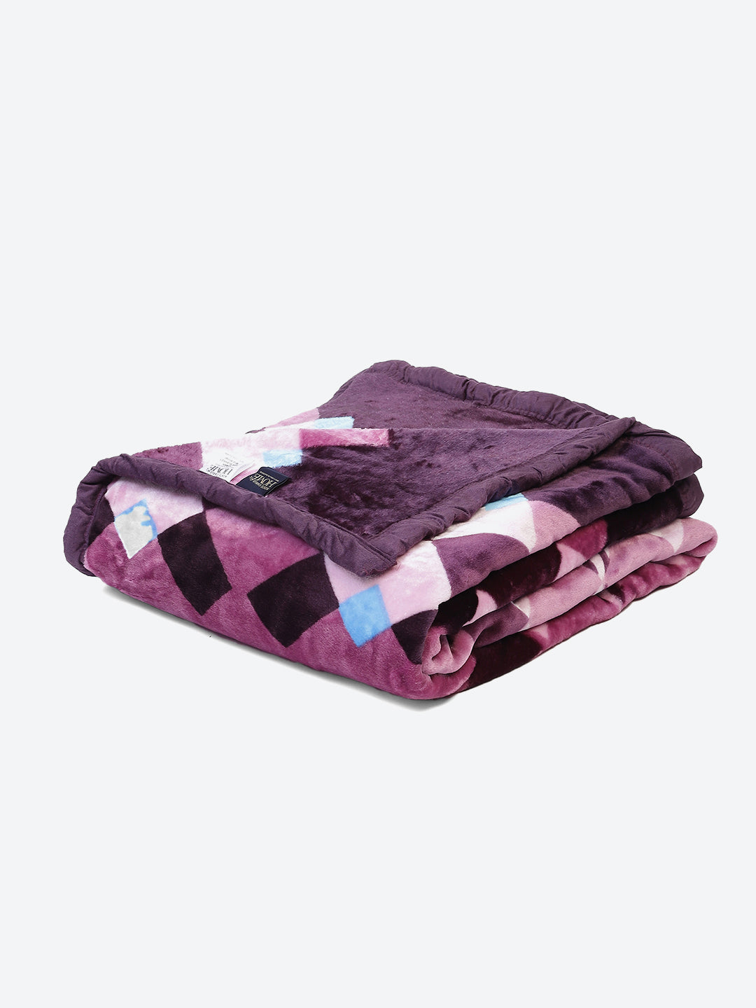 Printed Double Bed Blanket for Mild Winter -1 Ply