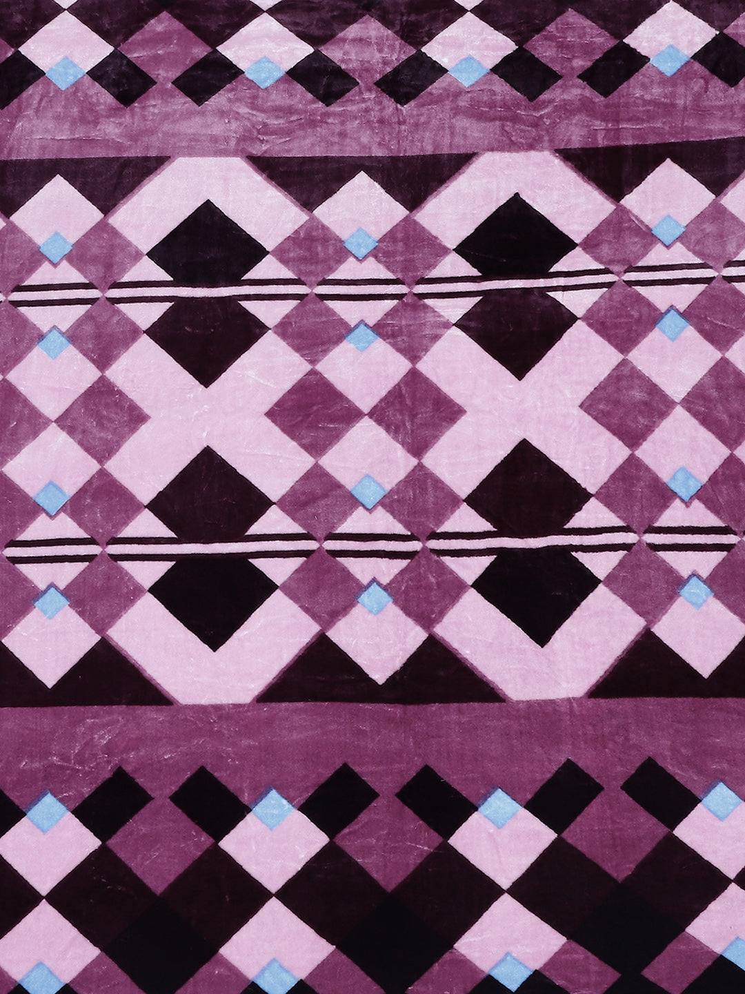 Printed Double Bed Blanket for Mild Winter -1 Ply