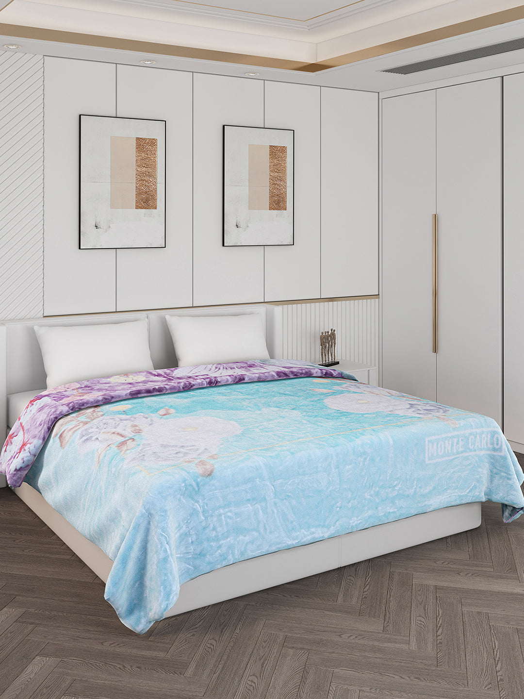 Printed Double Bed 550 GSM Blanket for Mild Winter -2 Ply (Weight 3 kg)