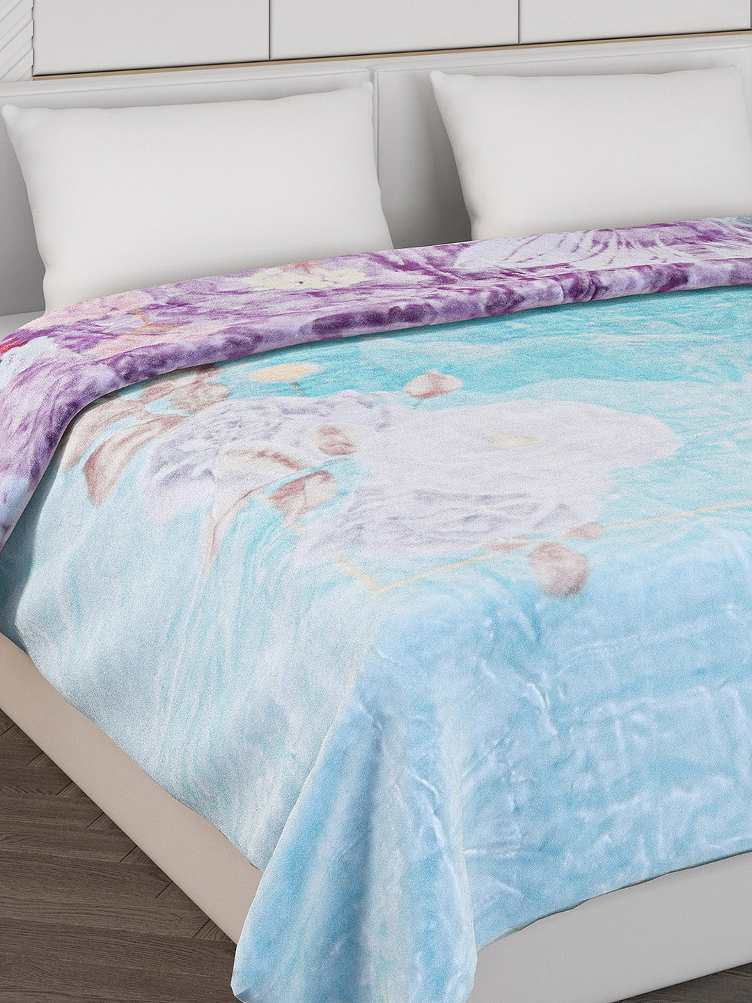 Printed Double Bed 550 GSM Blanket for Mild Winter -2 Ply (Weight 3 kg)