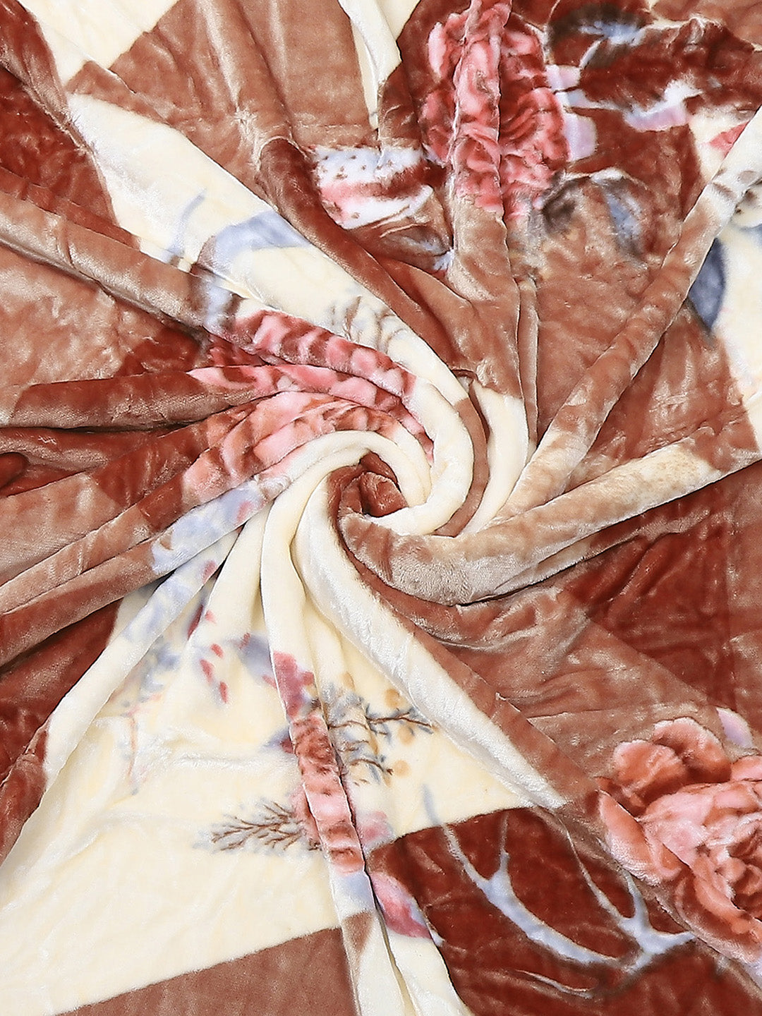 Printed Double Bed 550 GSM Blanket for Mild Winter -2 Ply (Weight 3 kg)