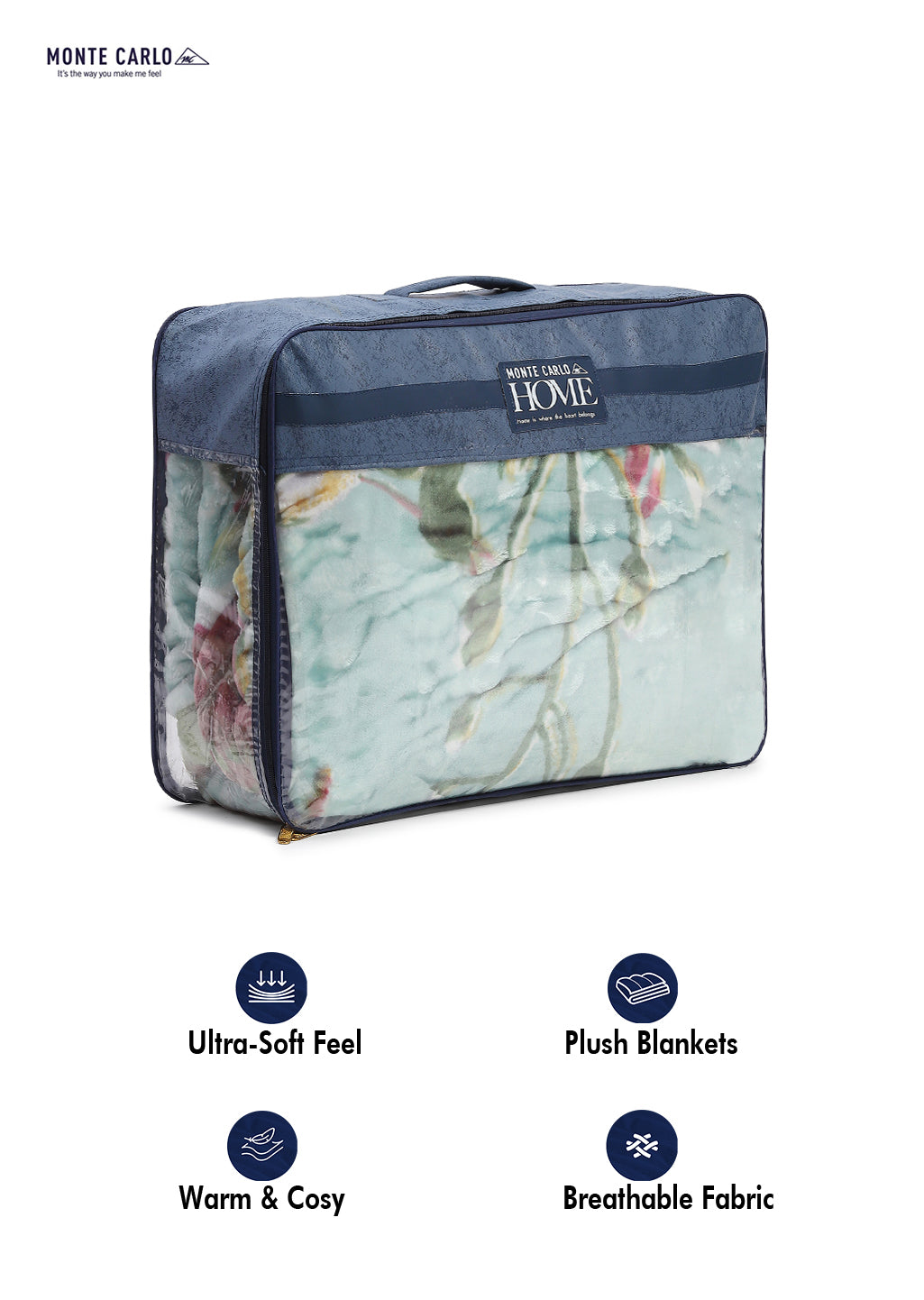 Printed Double Bed 550 GSM Blanket for Mild Winter -2 Ply (Weight 3 kg)